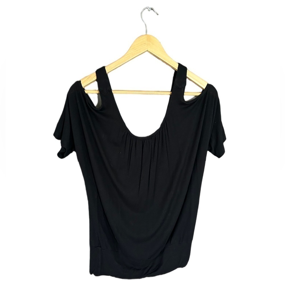 Boston Proper Black open shoulder top